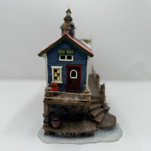 Harborside Village Deluxe Lighted House Old Nautical Wares Celebrations - Picture 8 of 10